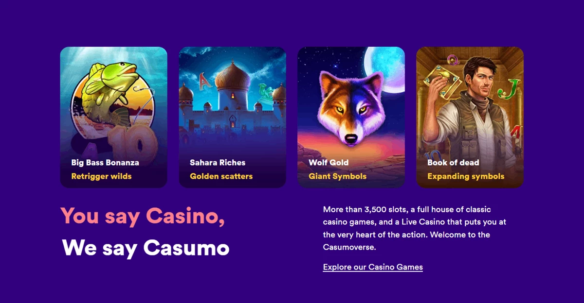 Casumo Casino Slot Games