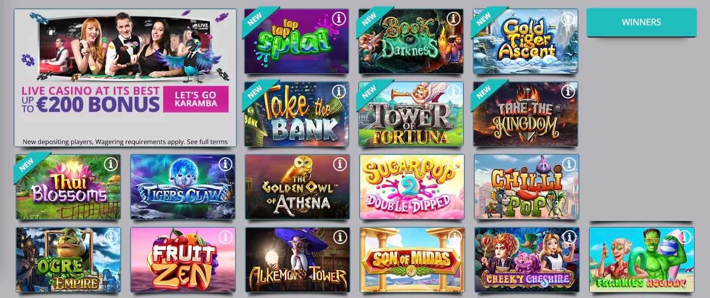 Karamba Casino New Games