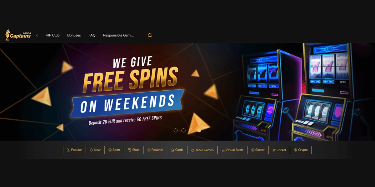 Captains Bet Casino Free Spins