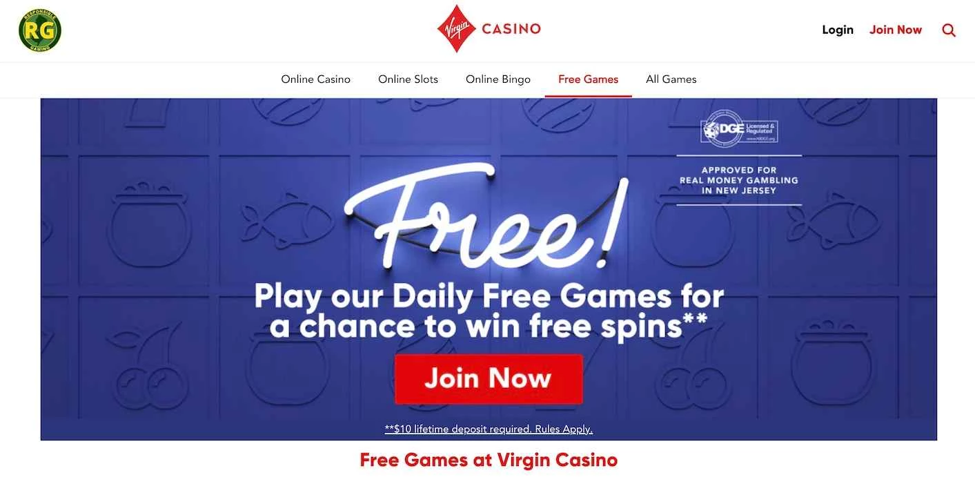 Virgin Casino Games