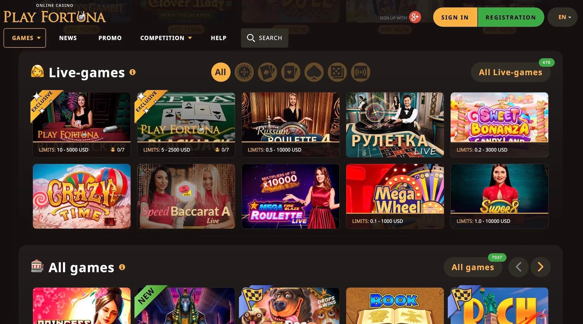 Play Fortuna Casino Review Live Games