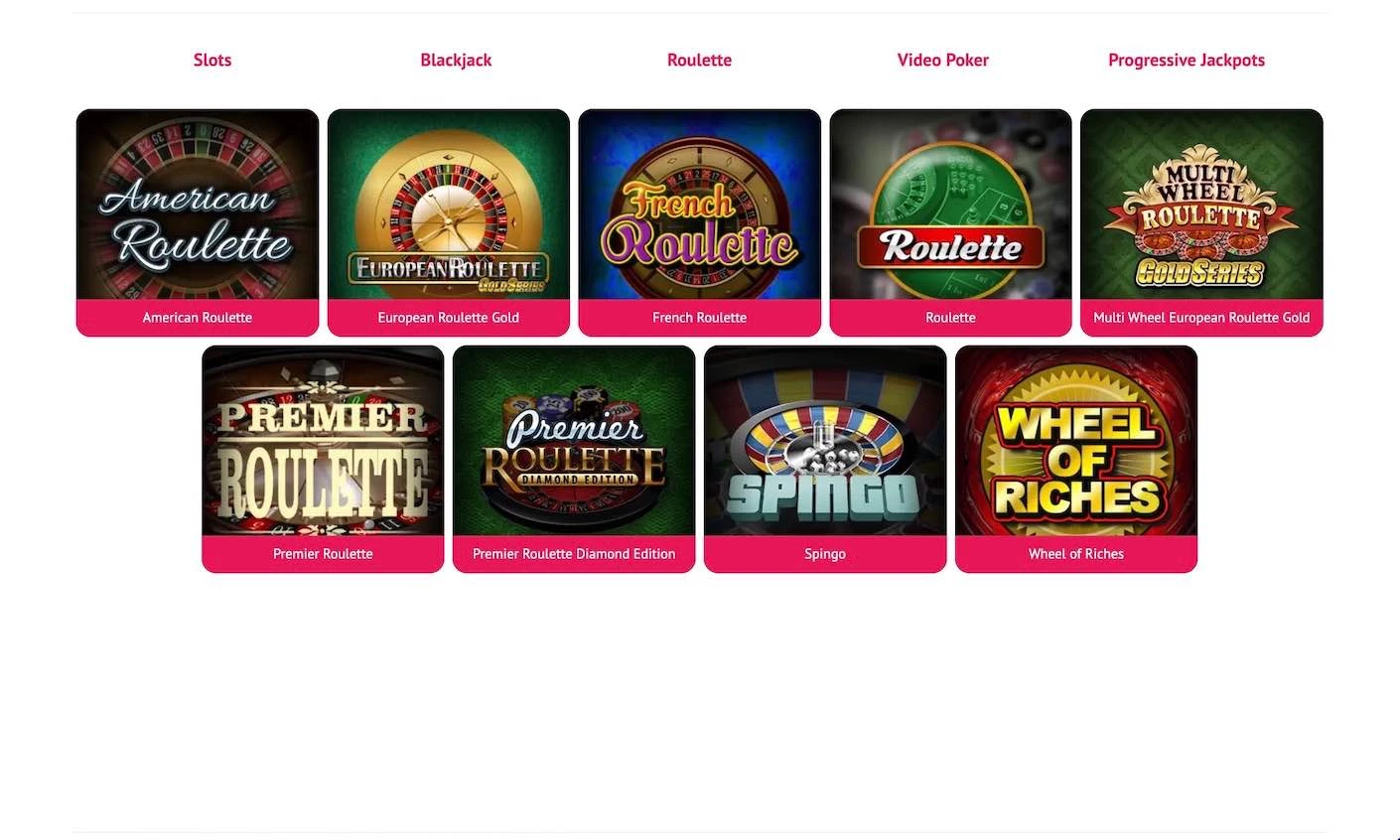 Spin Palace Casino Online Roulette