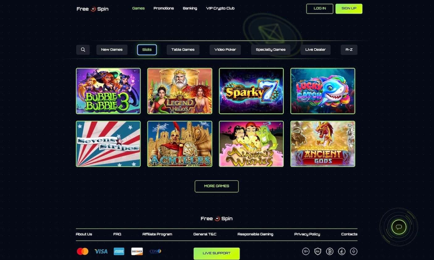 Free spin casino slot machine