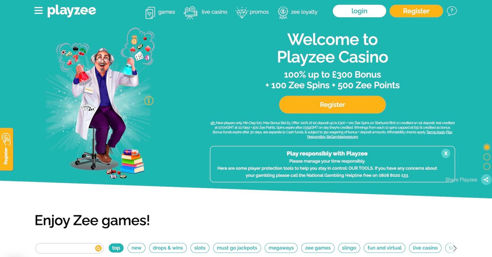PlayZee Casino Review 1