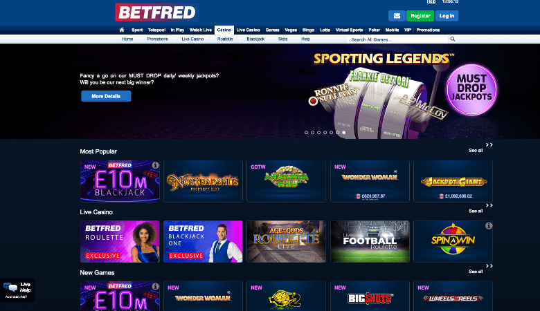Betfred Casino - Site 3