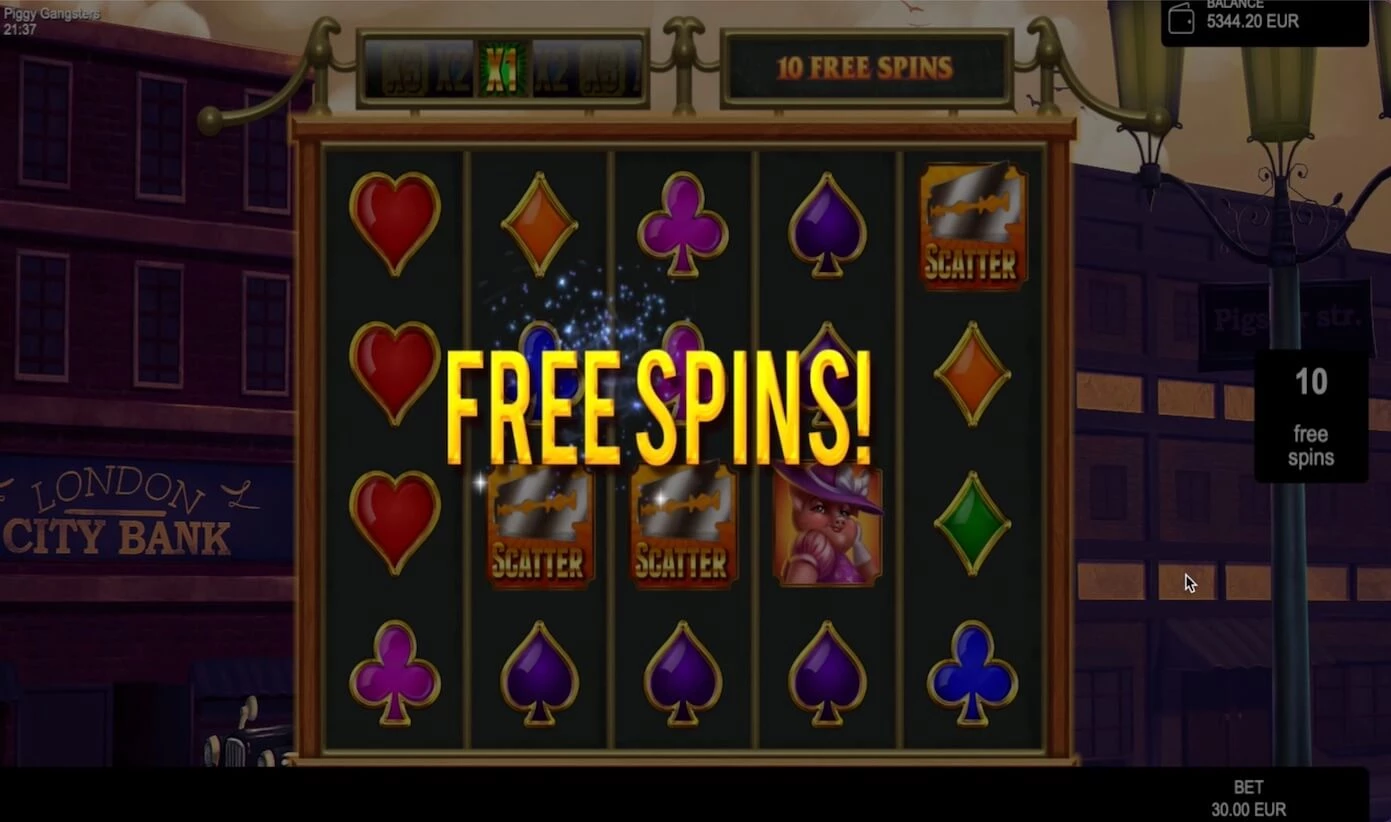 Piggy Gangsters free spins
