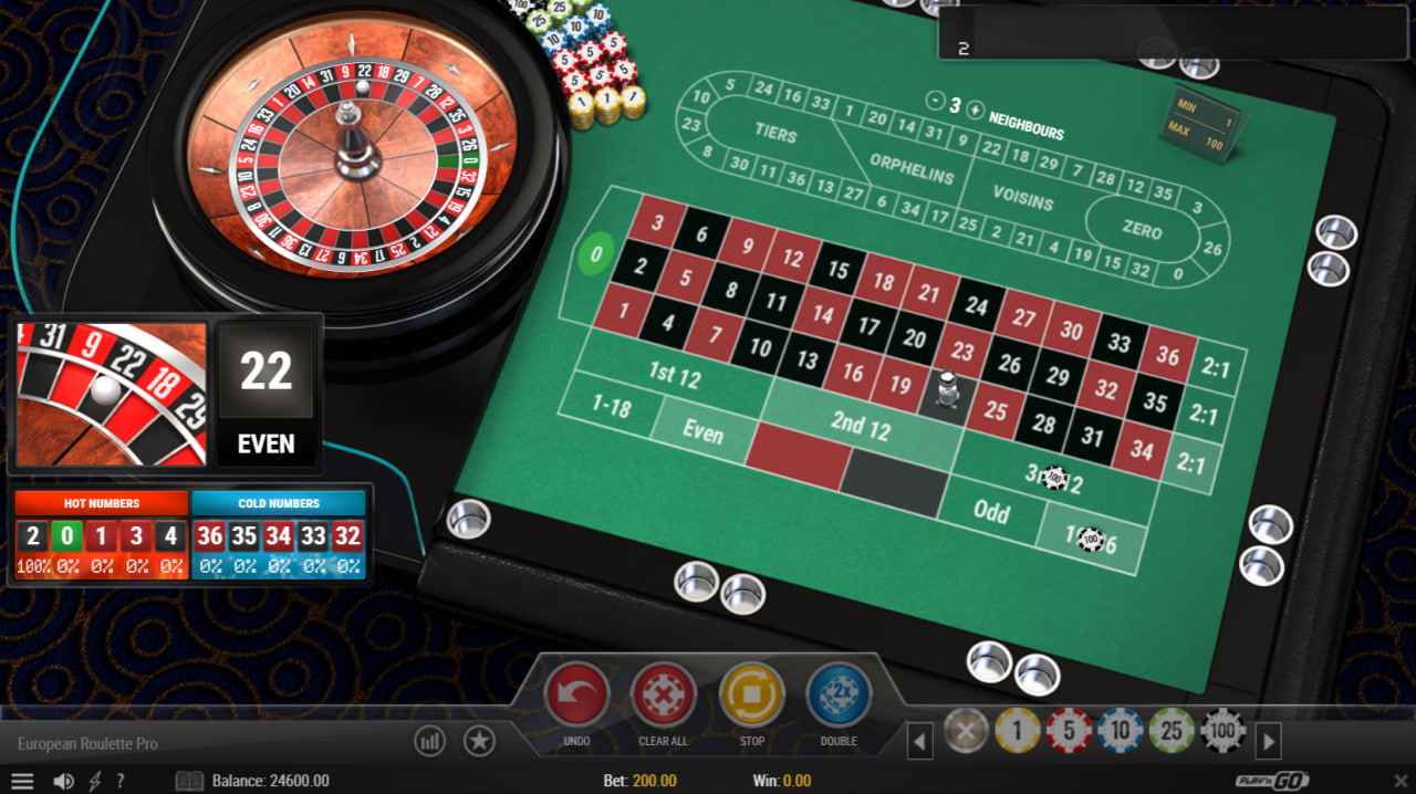 European Roulette Pro by Play’n GO - 22 Black