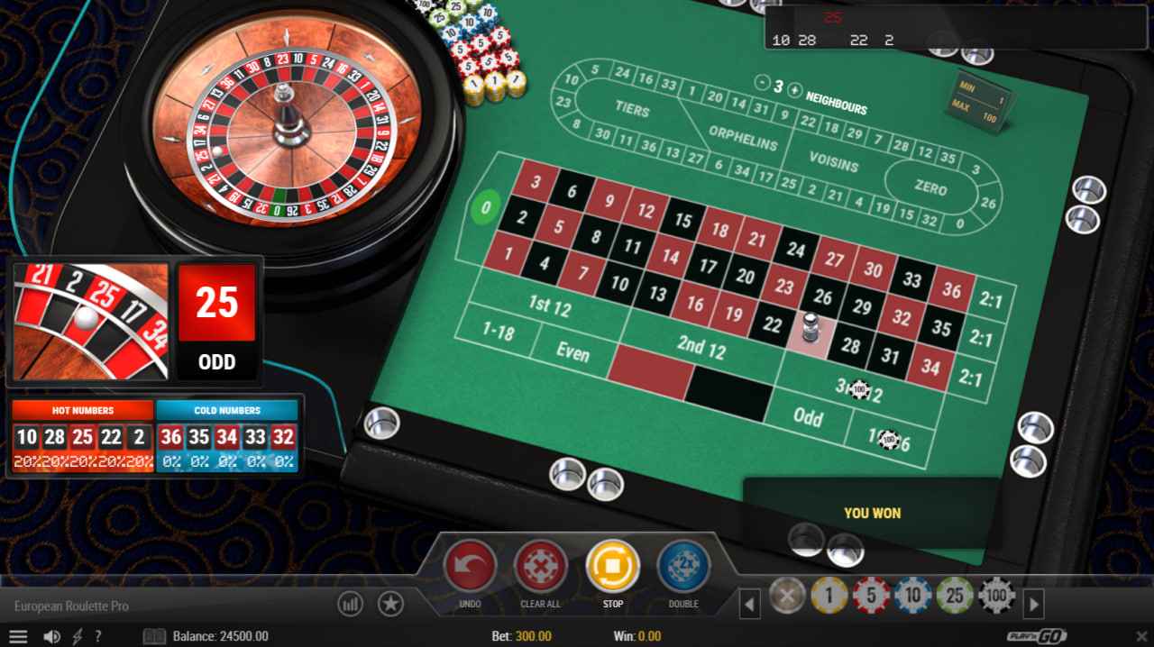 European Roulette Pro by Play’n GO - 25 Red