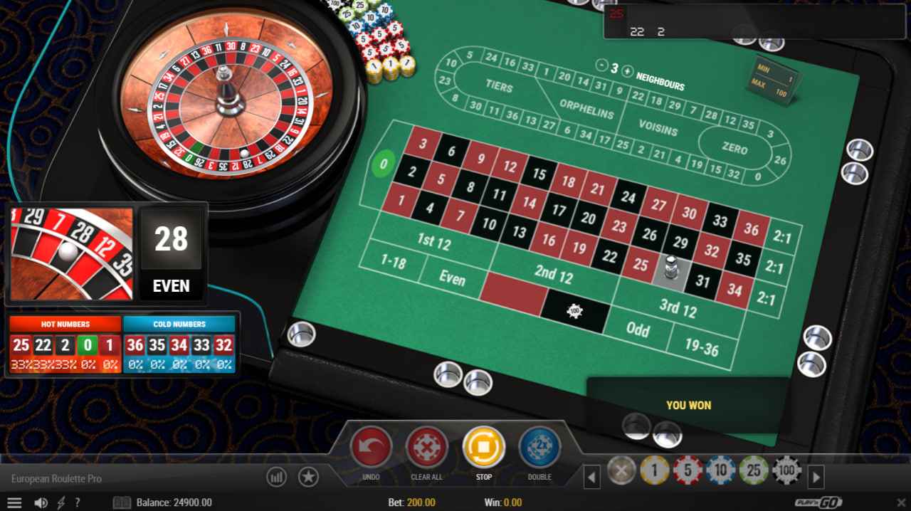 European Roulette Pro by Play’n GO - 28 Black