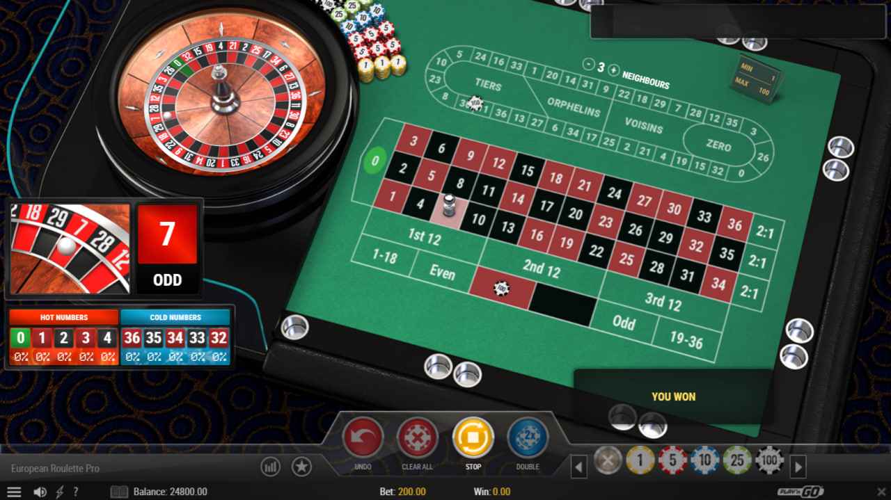 European Roulette Pro by Play’n GO - 7 Red