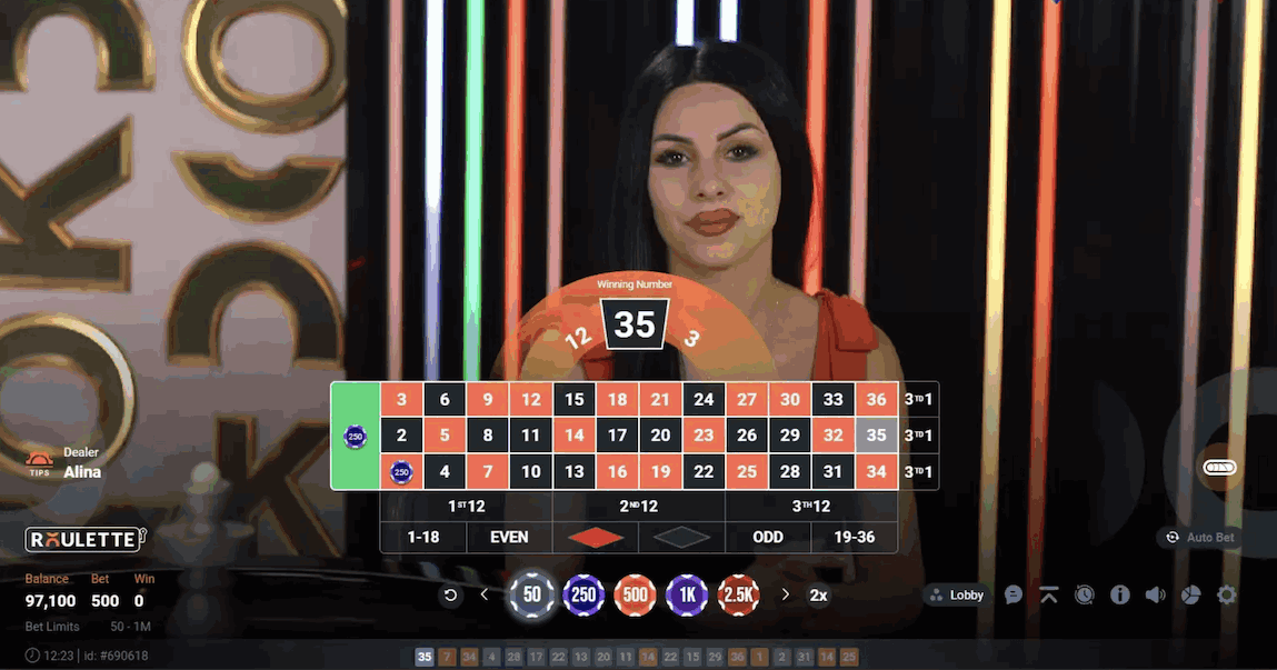 Live Roulette by PopOk Gaming - 1