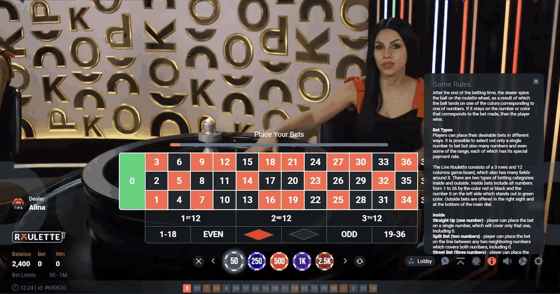 Live Roulette by PopOk Gaming - 2