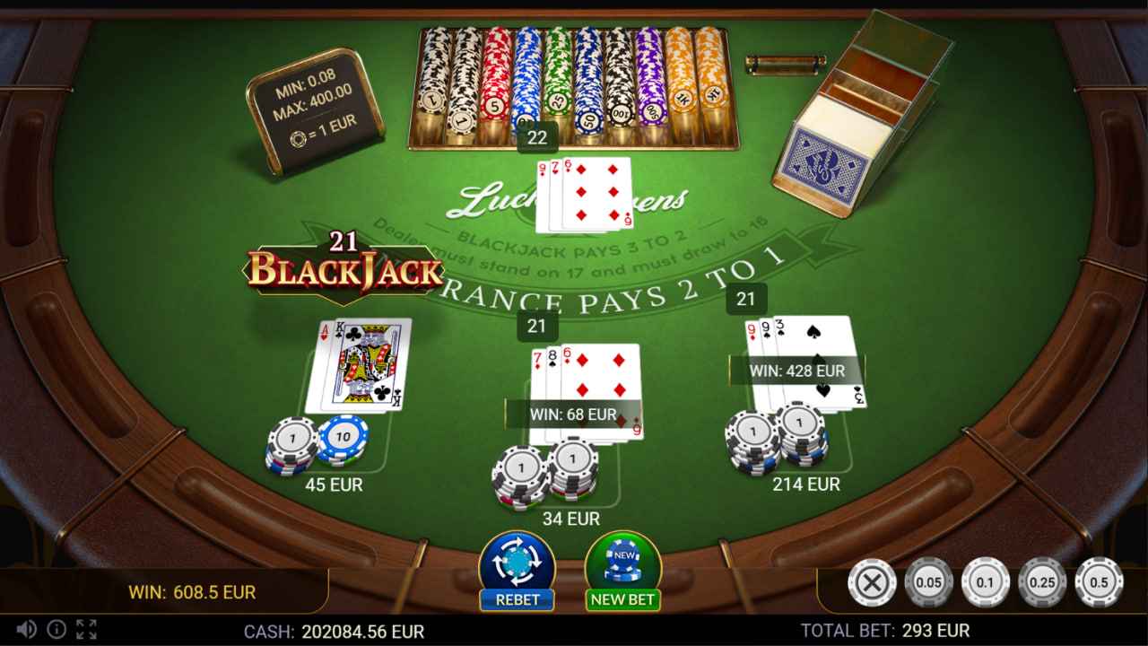 Blackjack by Evoplay Games - Play3