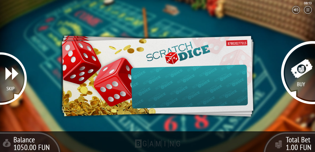 Scratch Dice by BGaming - Play3