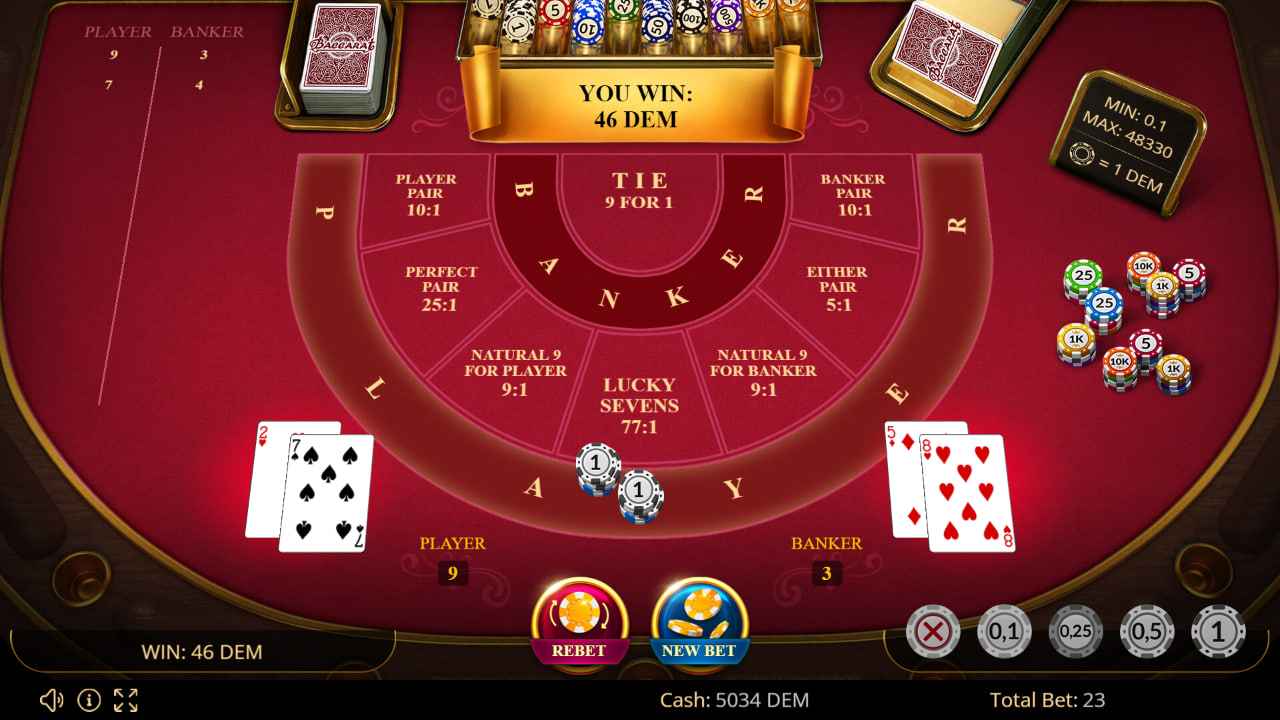 Baccarat by Evoplay Games - Play 2