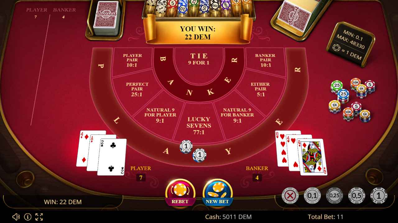 Baccarat by Evoplay Games - Play 3