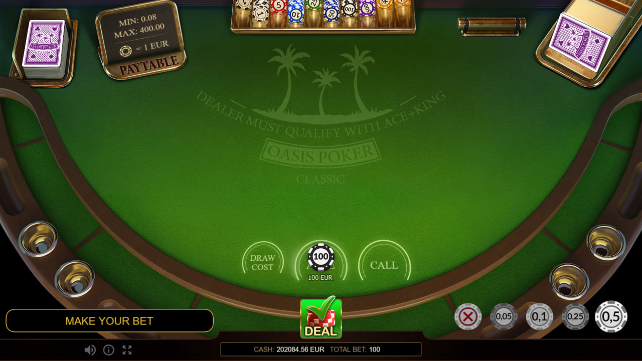 Oasis Poker by Evoplay Games - Play 3