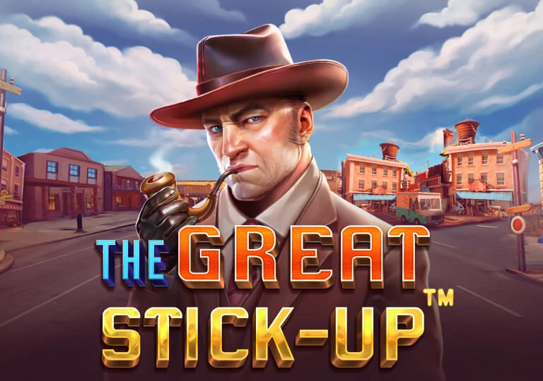 The Great Stick-up slot logo