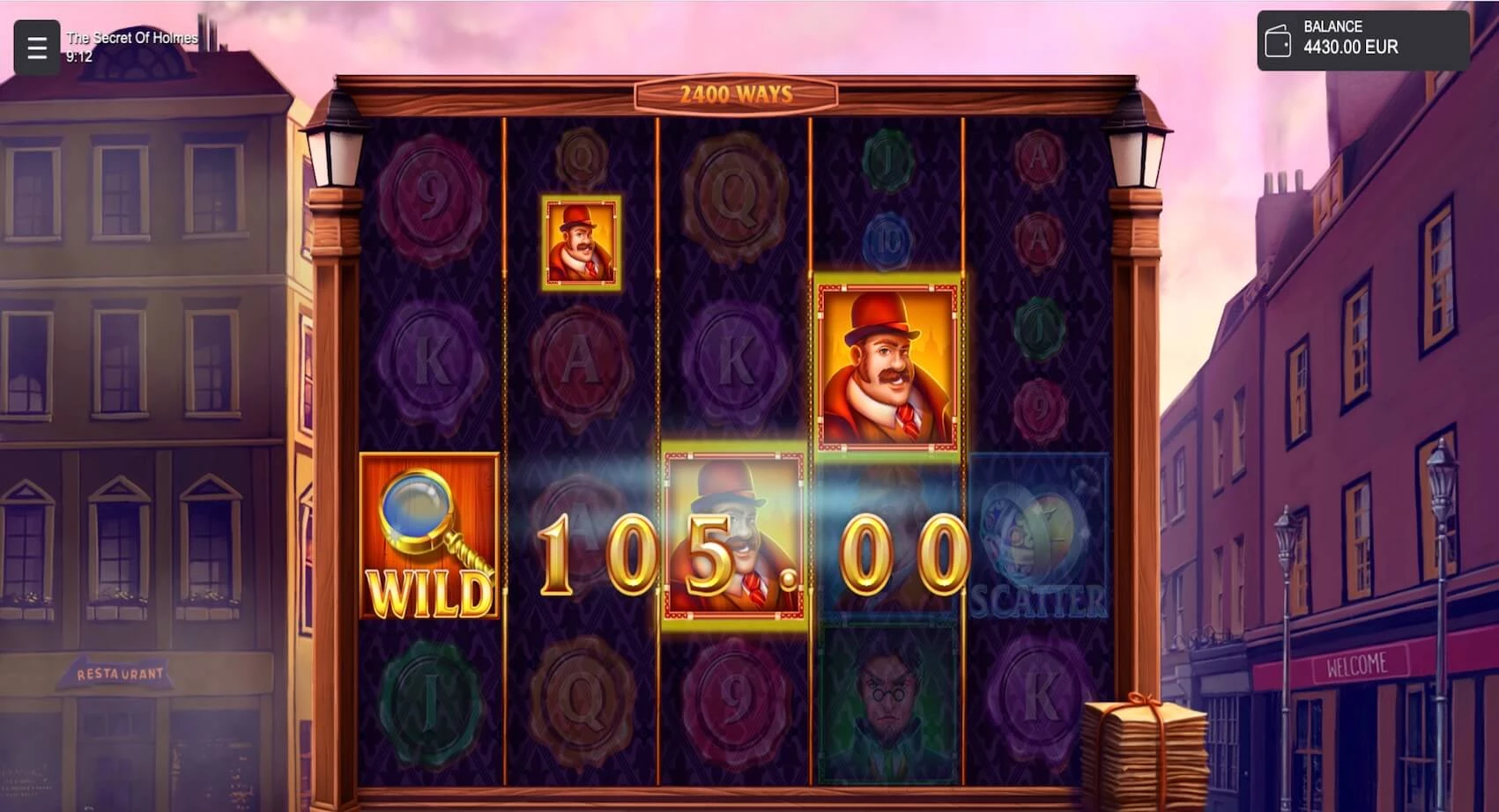 The Secret Of Holmes slot normal win
