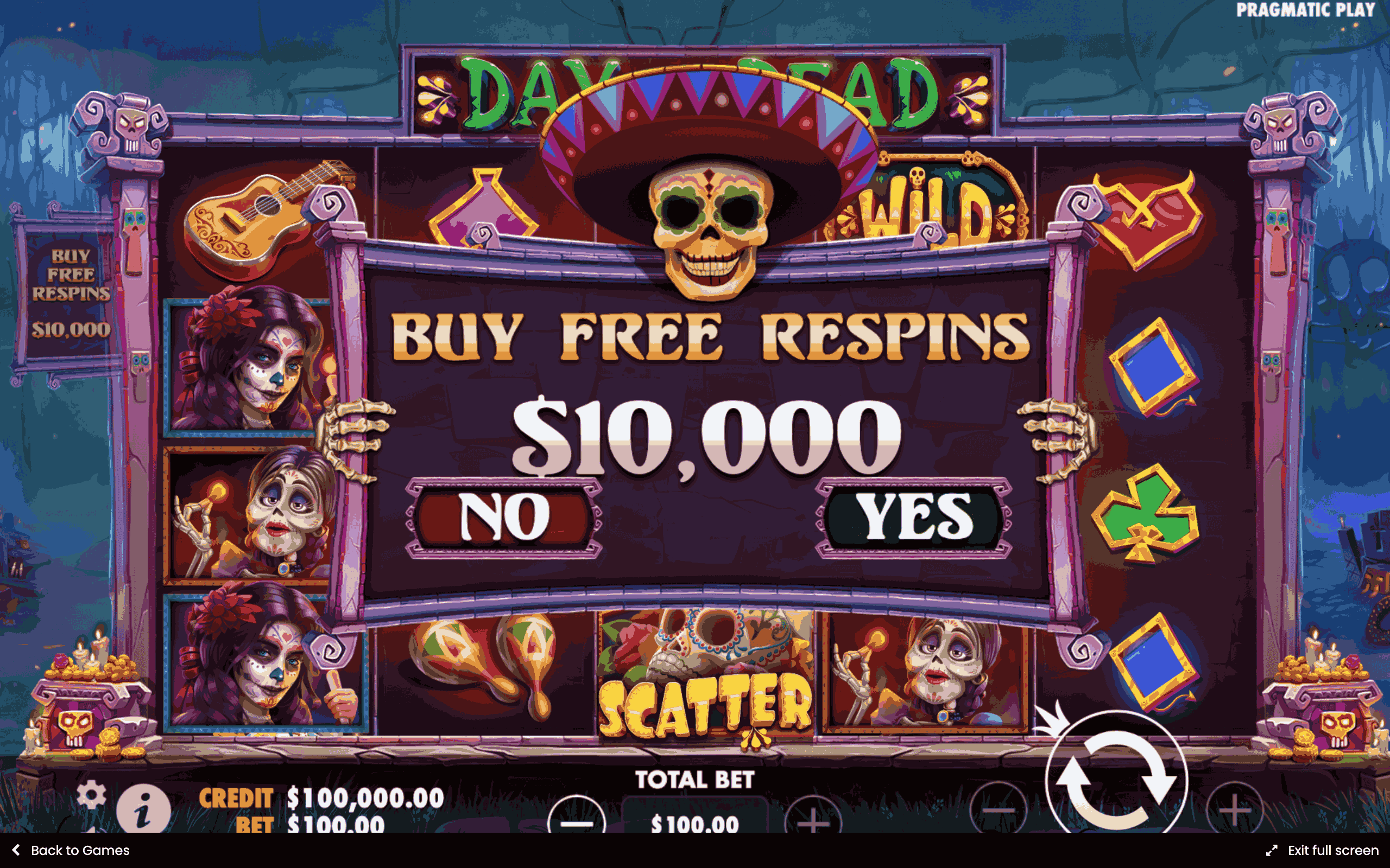 Day of Dead Slot - 3