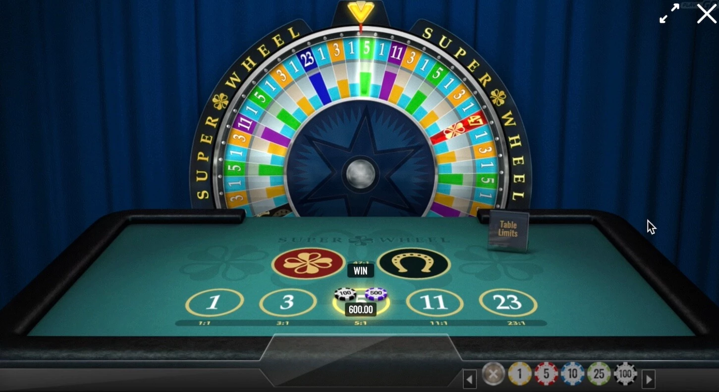 Super Wheel by Play’n Go - 600 wins