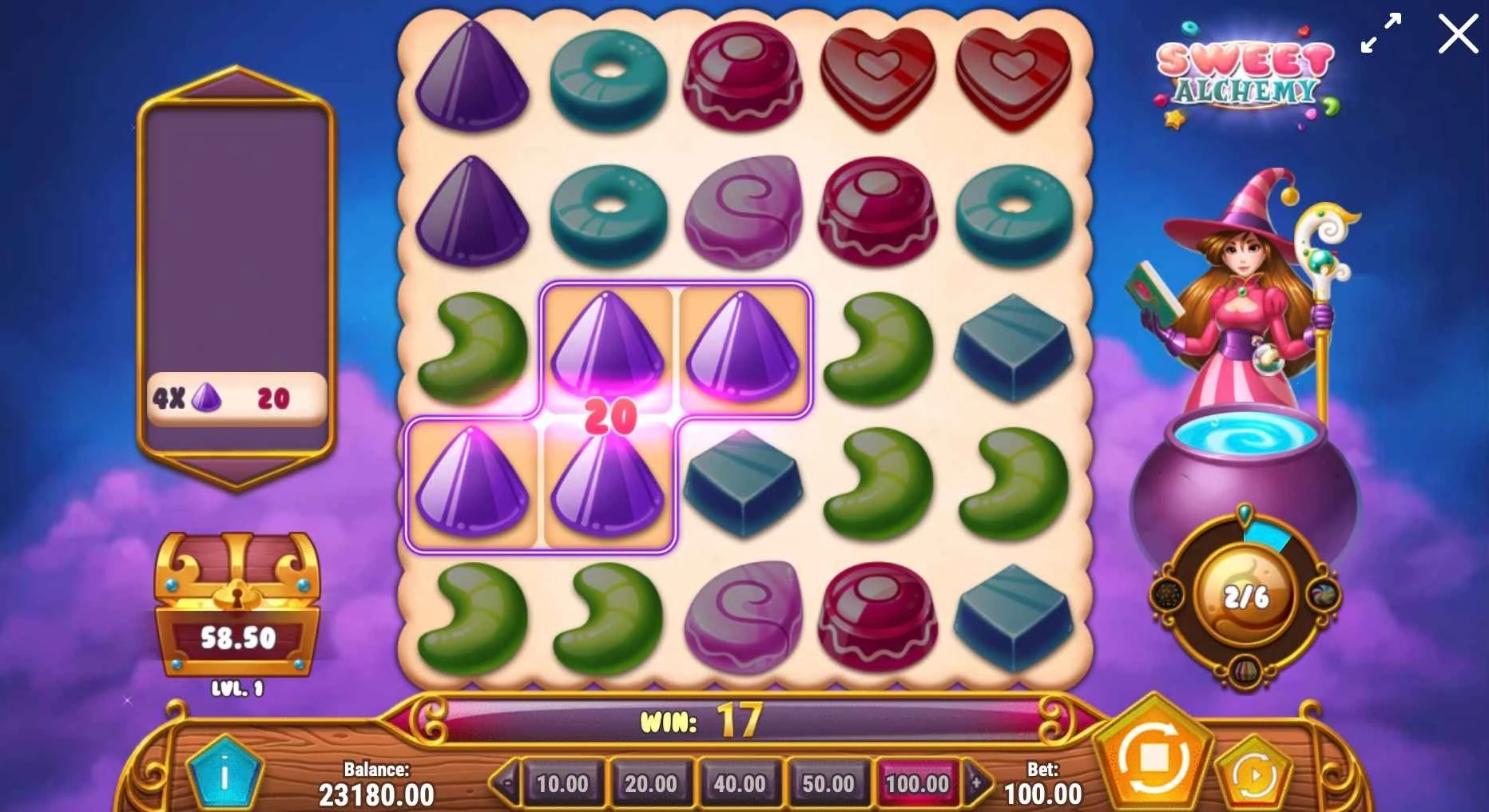 Sweet Alchemy Slot by Play'n Go - Online