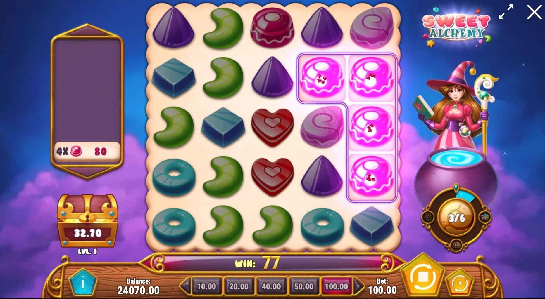 Sweet Alchemy Slot by Play'n Go - Wild