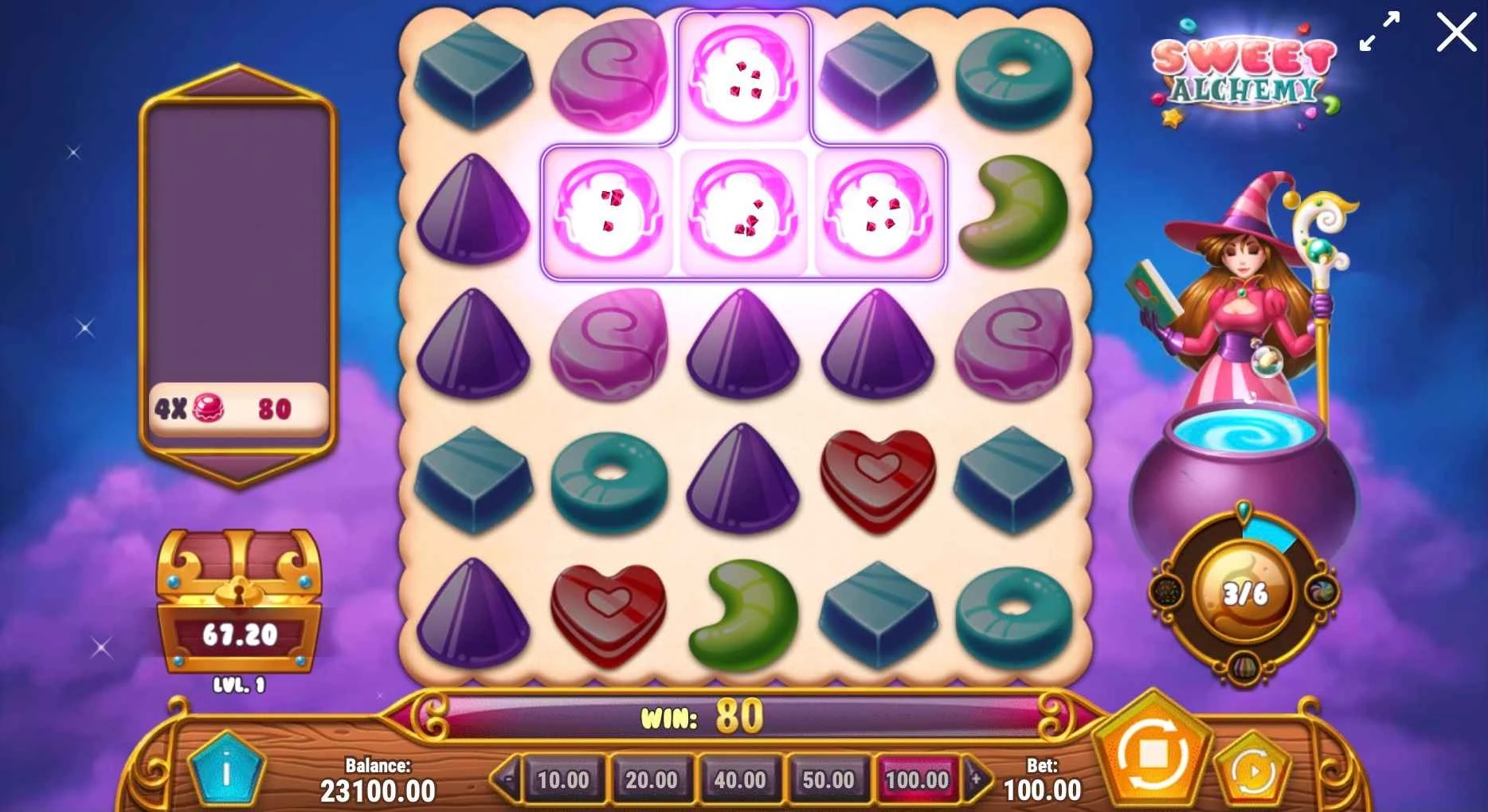 Sweet Alchemy Slot by Play'n Go - Demo