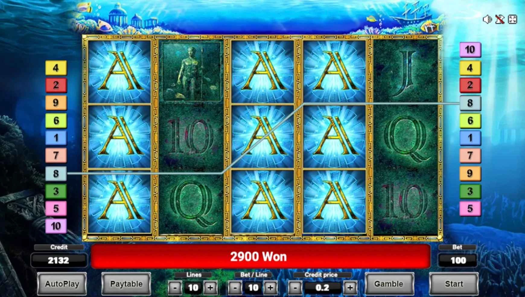 Lord of the Ocean Slot by Novomatic - Small Win