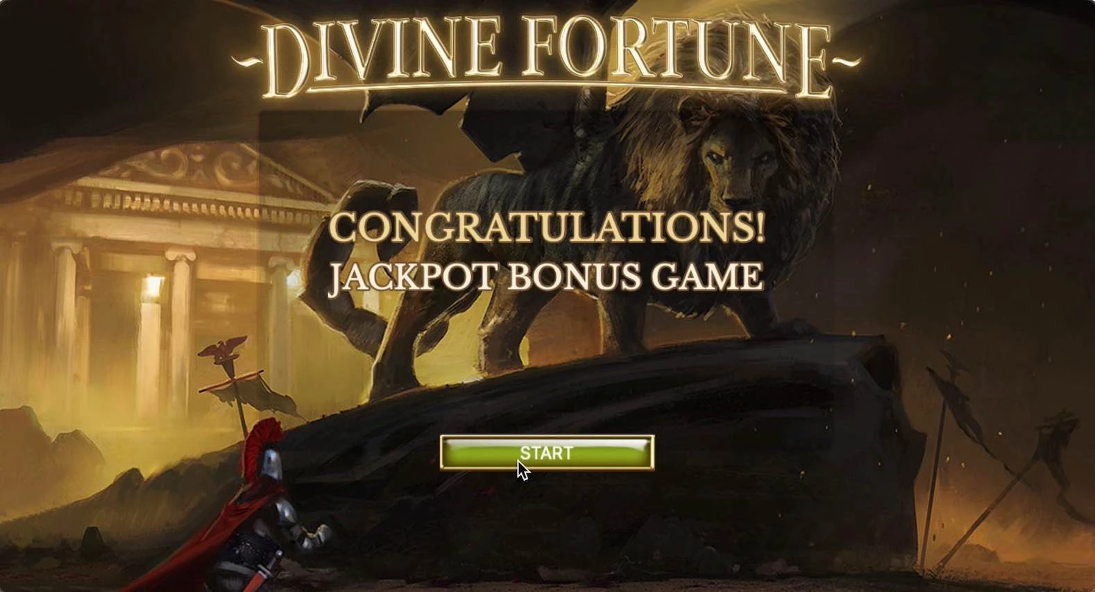 Divine Fortune Slot Start Bonus Game
