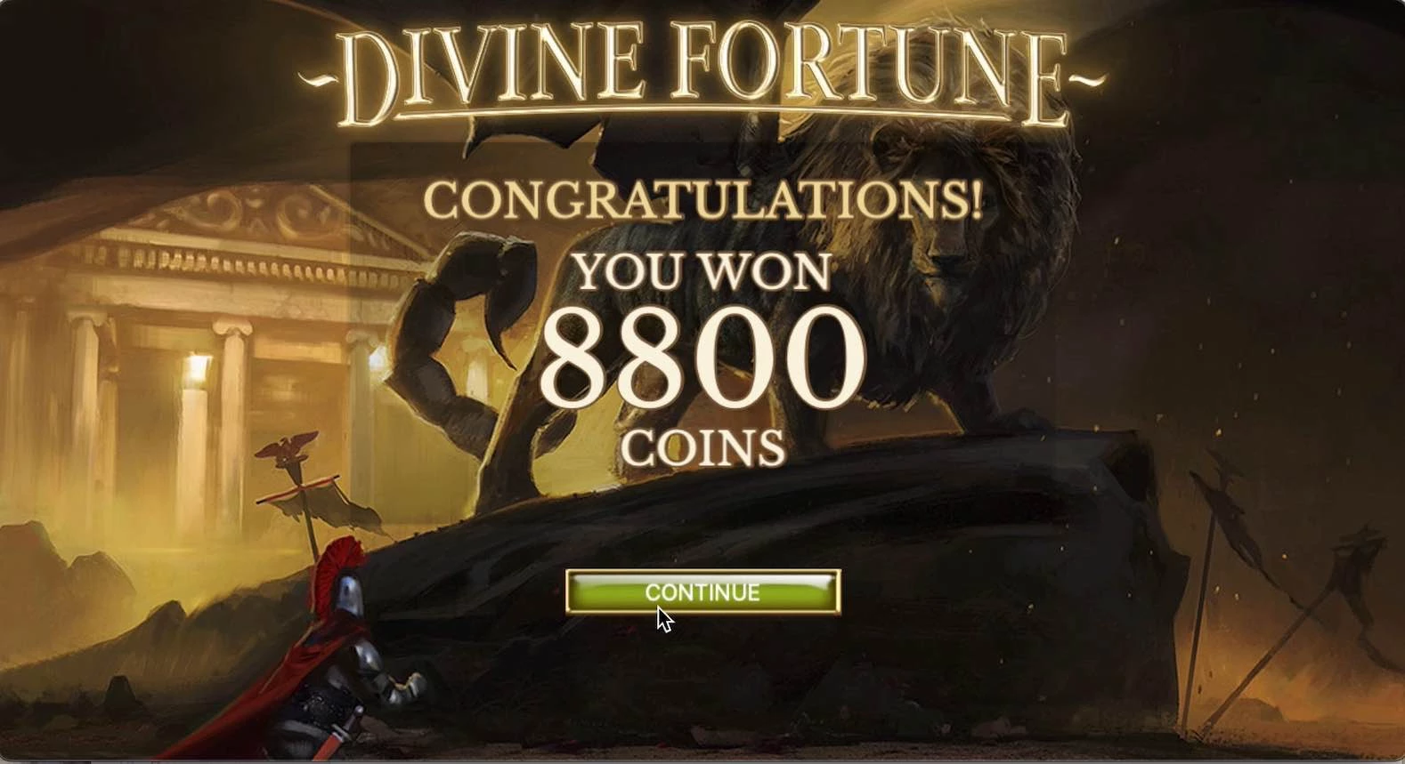 Divine Fortune Slot win 8800$