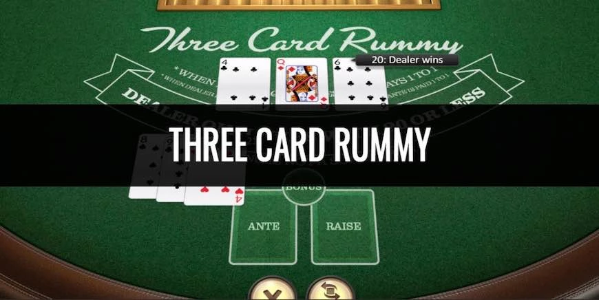 Three Card Rummy Card Games Logo