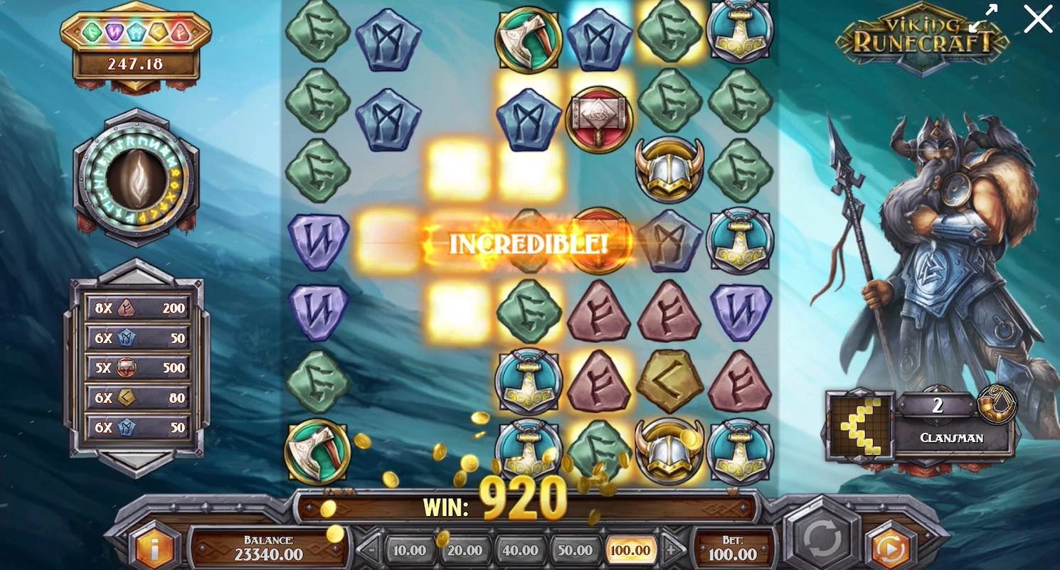 Viking Runecraft Slot (Play n Go) Game 3