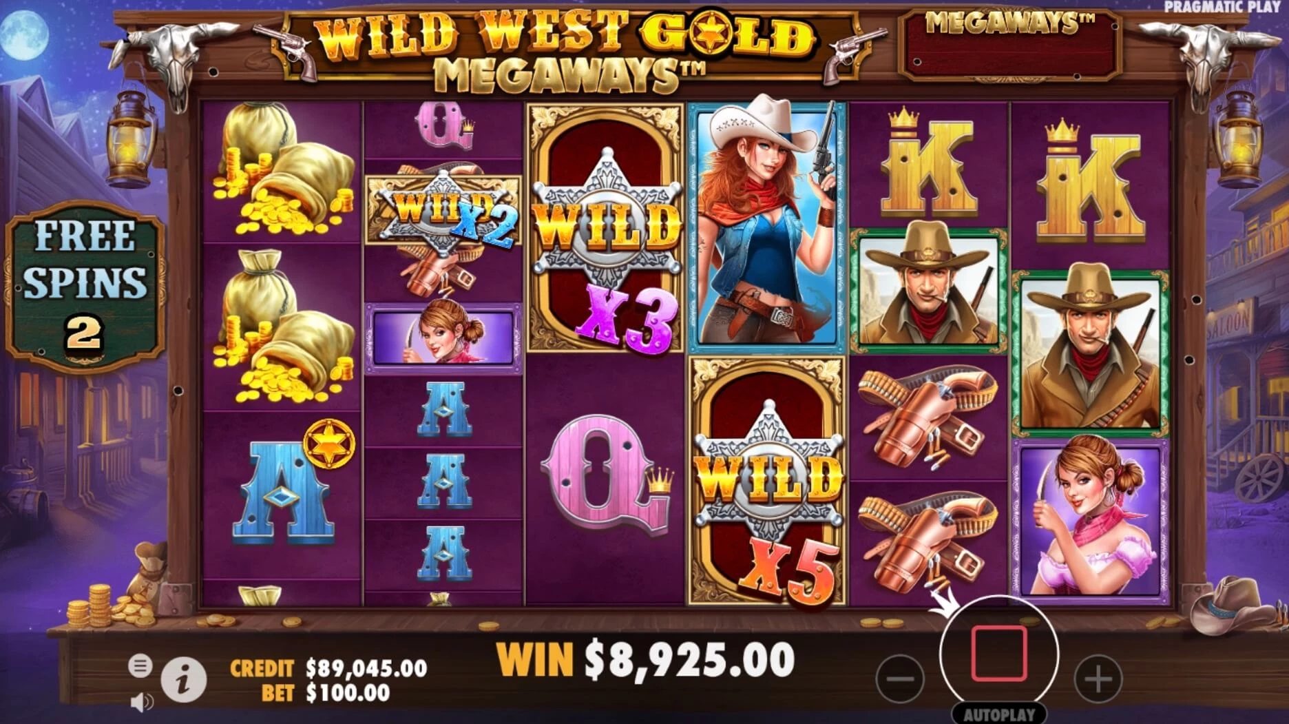 Wild West Gold Megaways win one