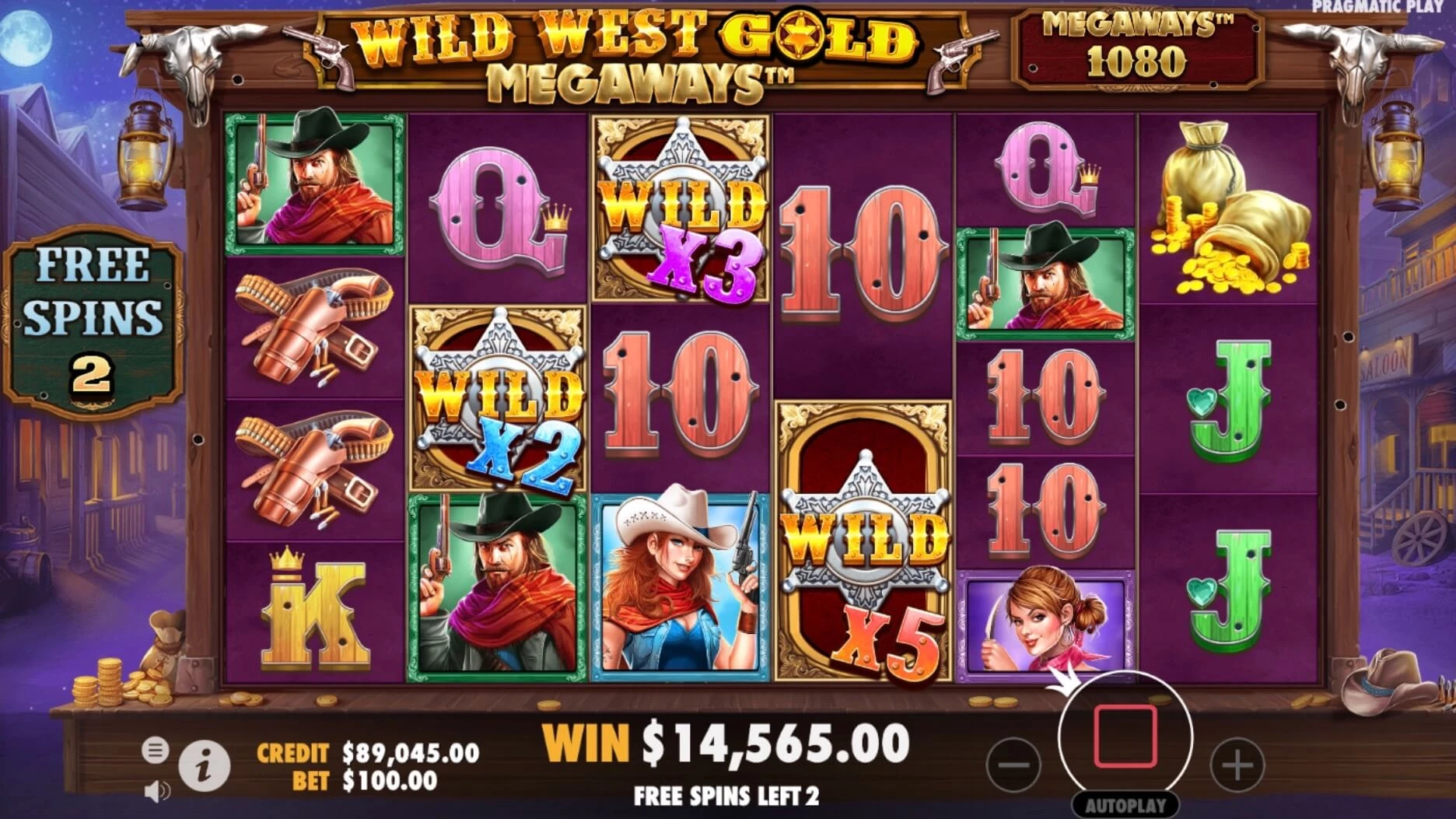Wild West Gold Megaways win four