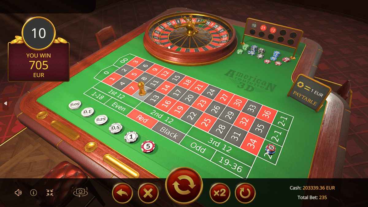 American Roulette 3D by Evoplay Games - 10 Black