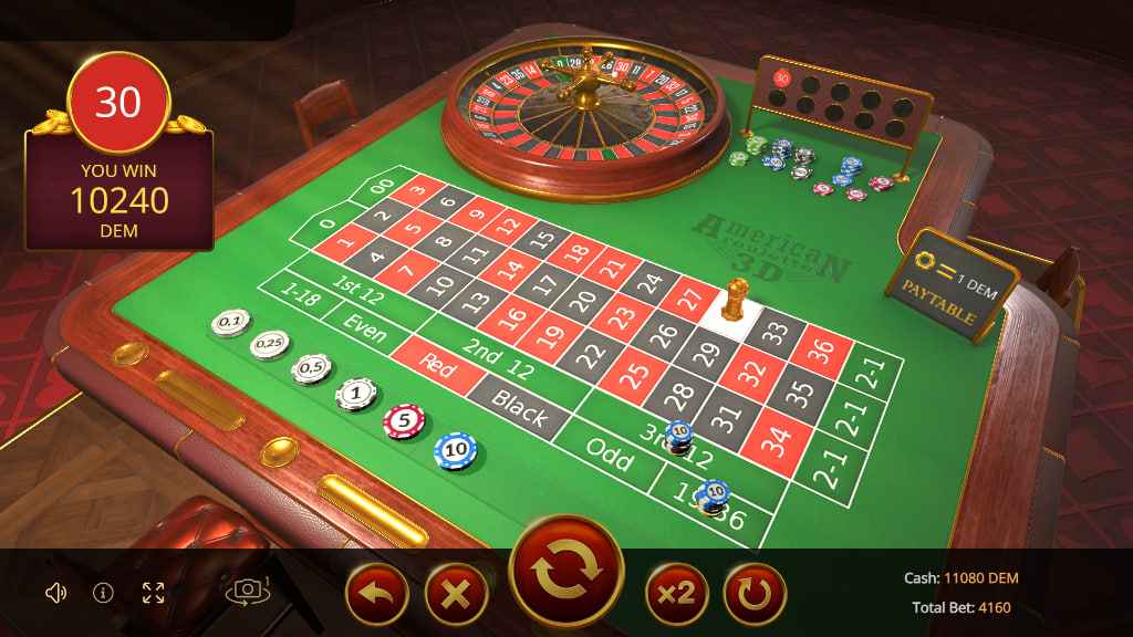 American Roulette 3D by Evoplay Games - 30 Red
