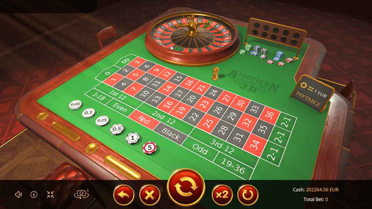 American Roulette 3D by Evoplay Games - Table