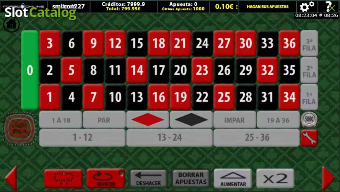 Magic Red Roulette by MGA Games - Play2