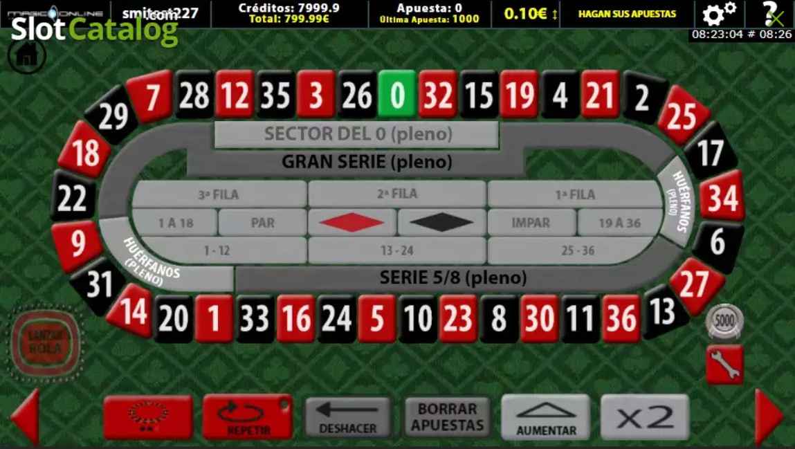 Magic Red Roulette by MGA Games - Table2