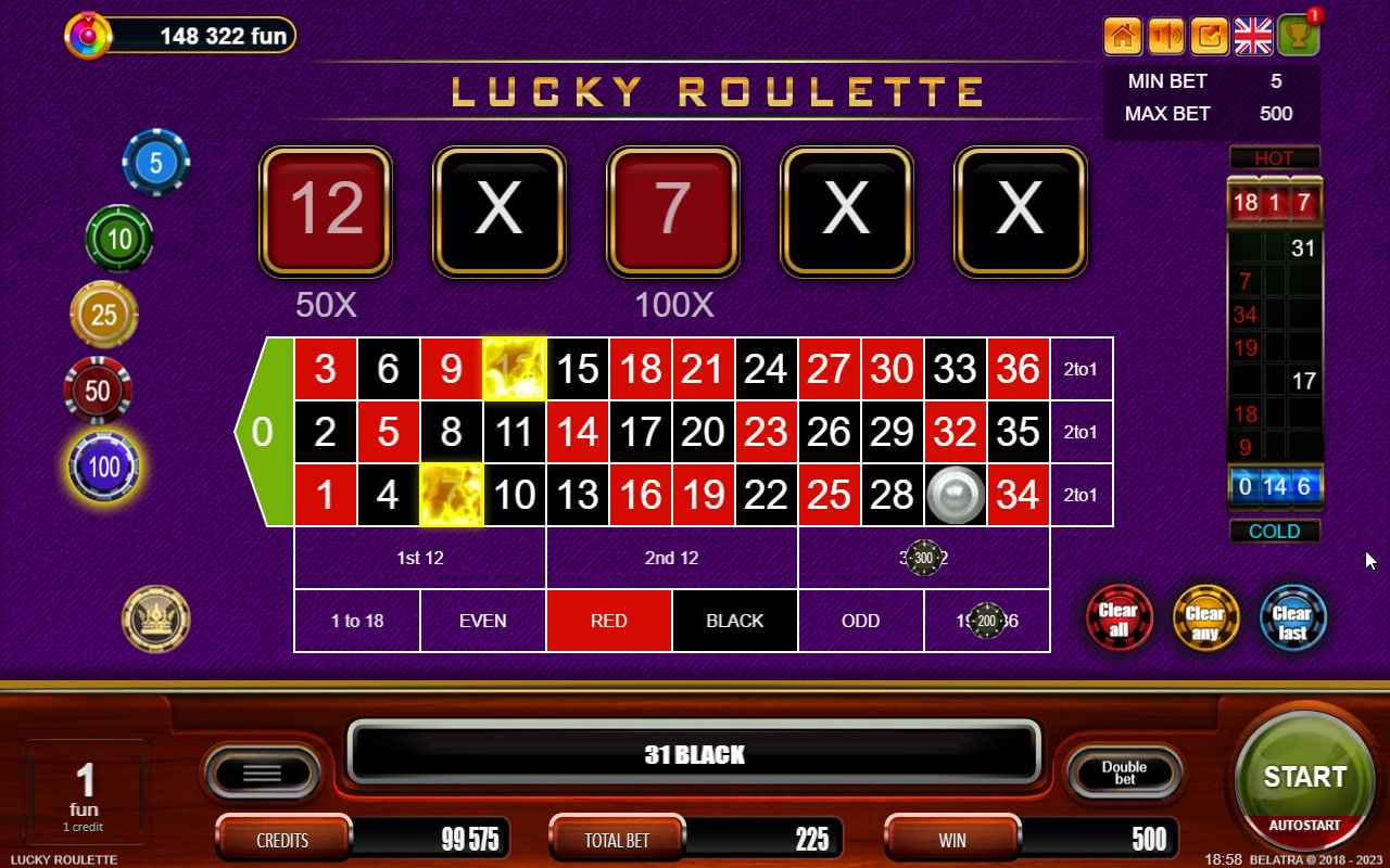 Lucky Roulette by Belatra Games - 31 Black
